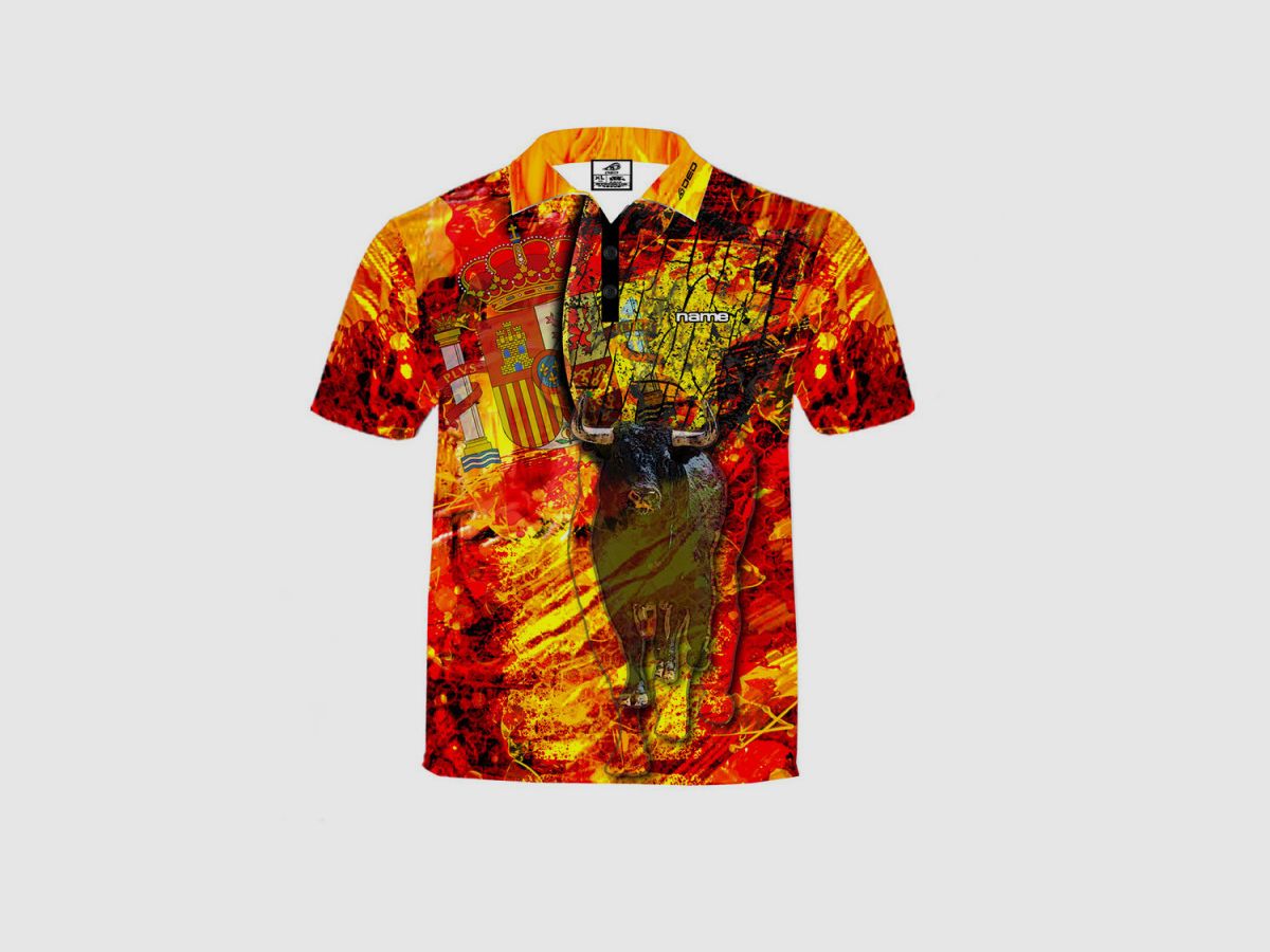 DED Spanien T-Shirt, Größe: 8XL, Benutzerdefinierter Name: Kein Name, Bekleidungsart: Regular (Herren), Bild 1 von 3