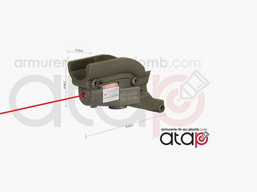 Laser et rail de montage pour beretta M9
