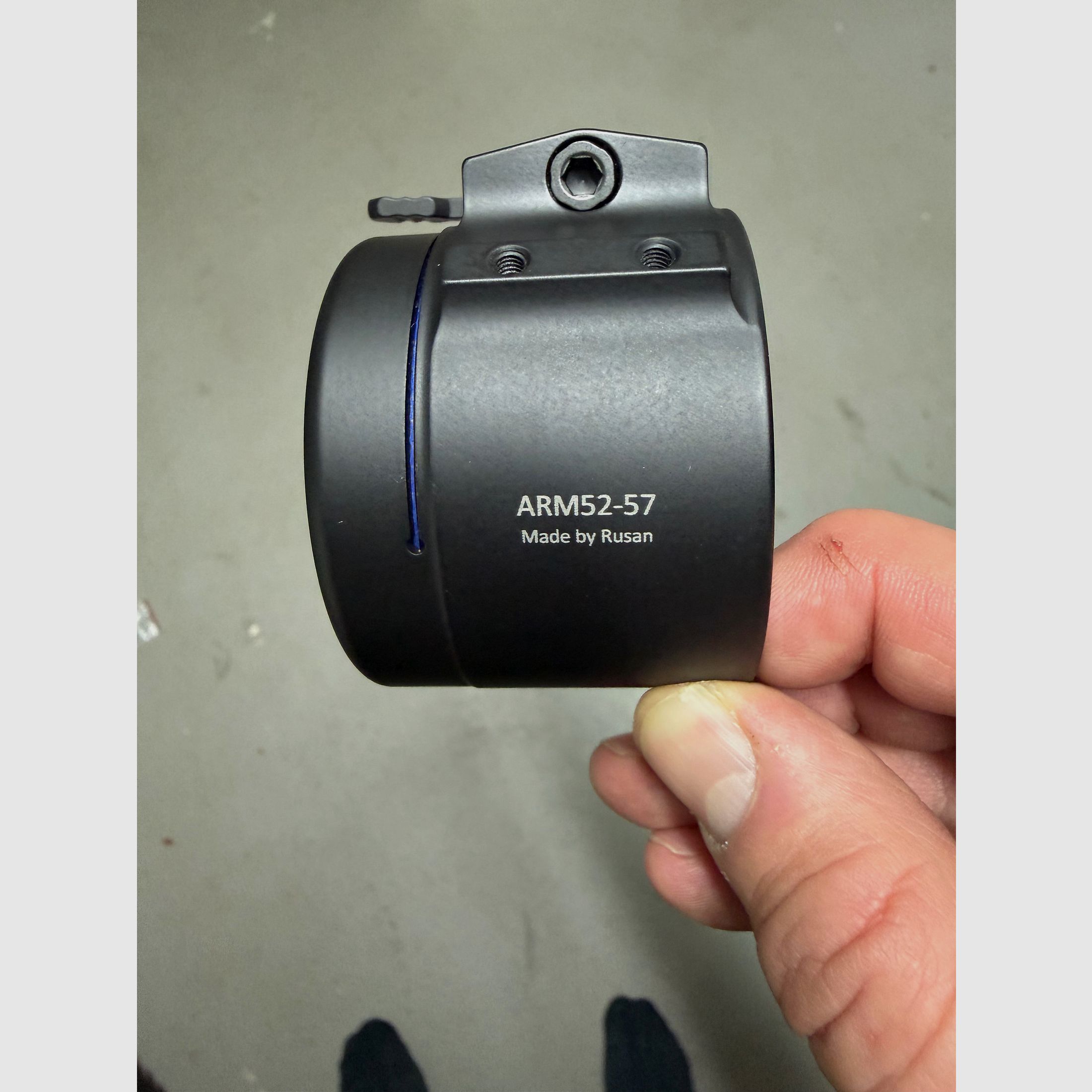 Rusan Klemm adapter 52 mm - 57 mm M52 connection thread