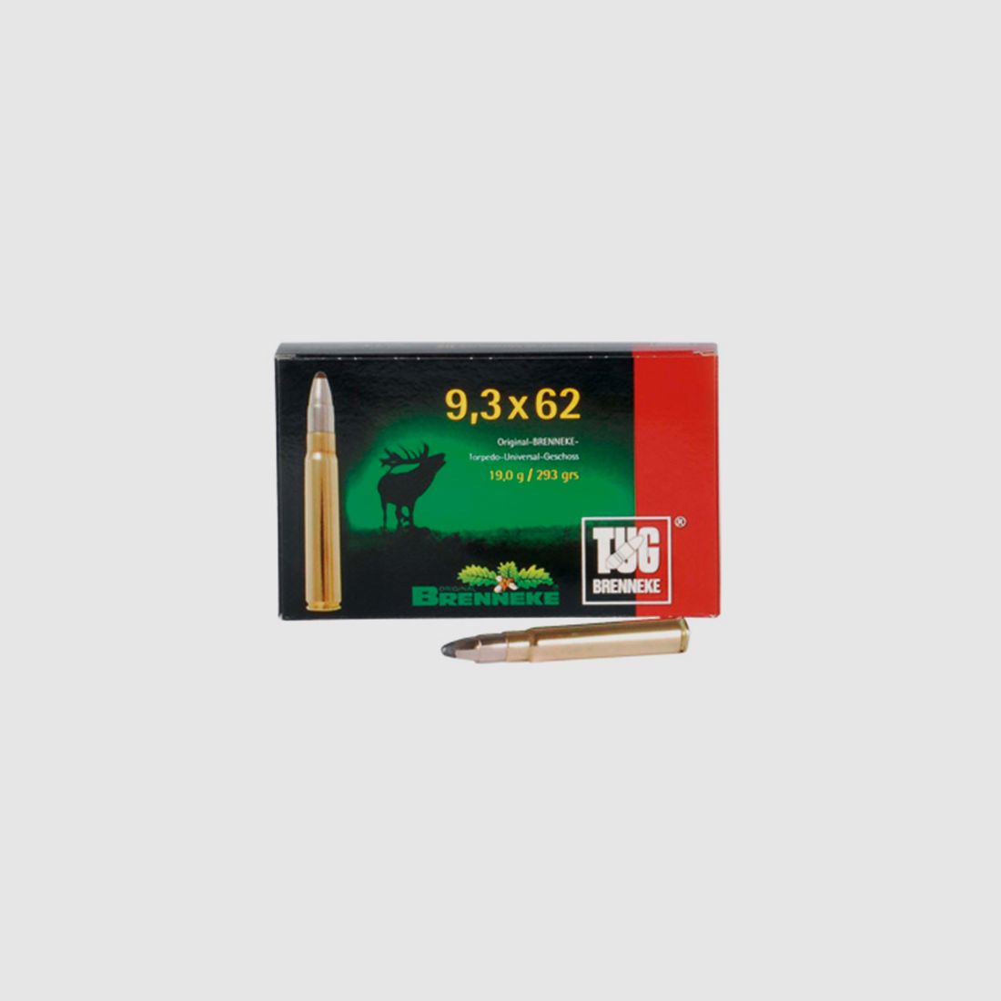 Brenneke 9,3x62 293GR TUG 20 patronen
