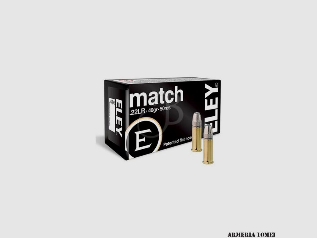 ELEY – Cal. .22 LR MATCH 40gr (50 cartouches)