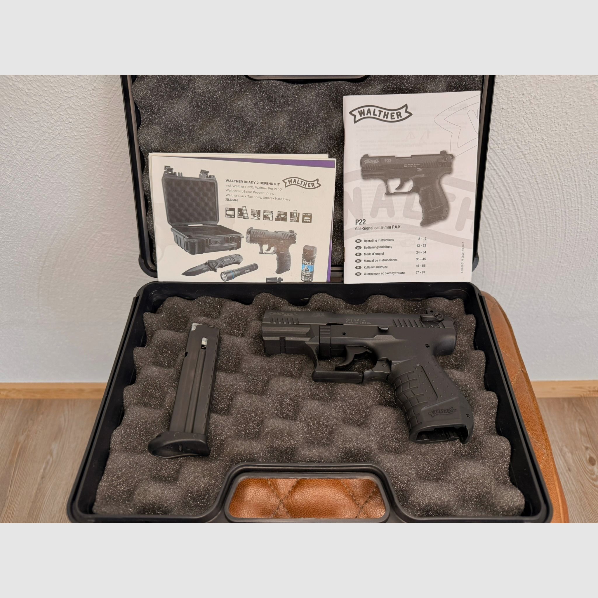 Walther P22 Schreckschuss Pistole Kal. 9mm P.A.K. brüniert