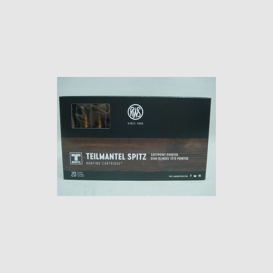 5,6x50RMag Teilmantel Spitz - 4,1g/63gr (a20)