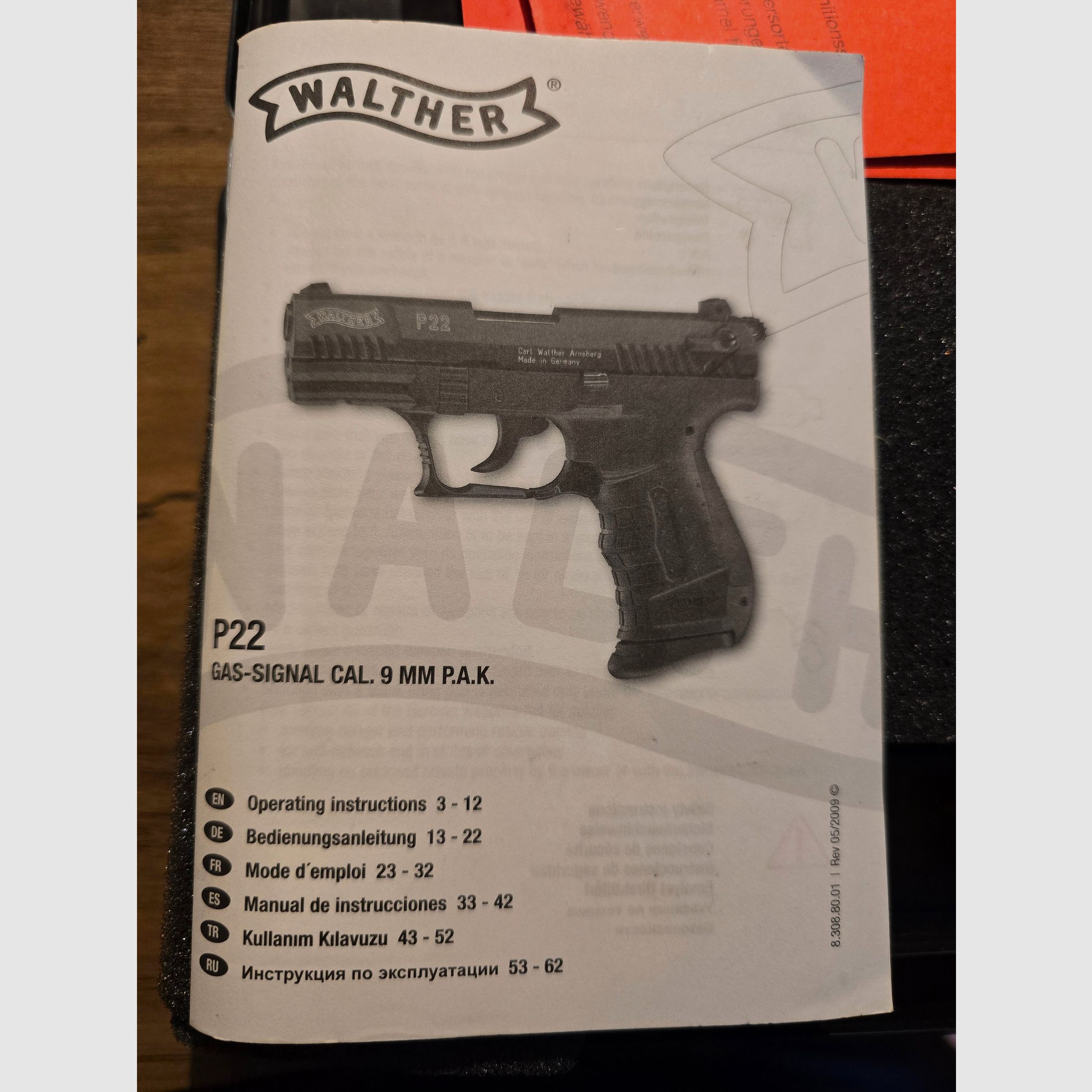 Walther p22 Gas -Signal Cal.9mm P.A.K Solo recogida!