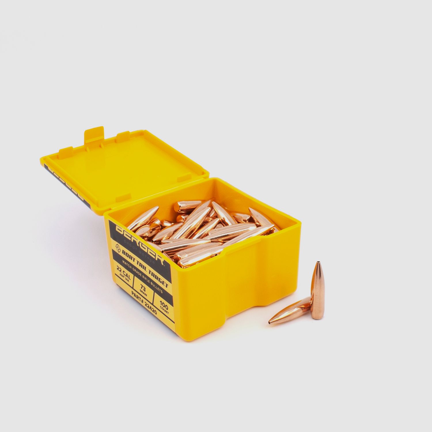 Proiettile Berger .22 BT Target 73GR 100 Pezzi
