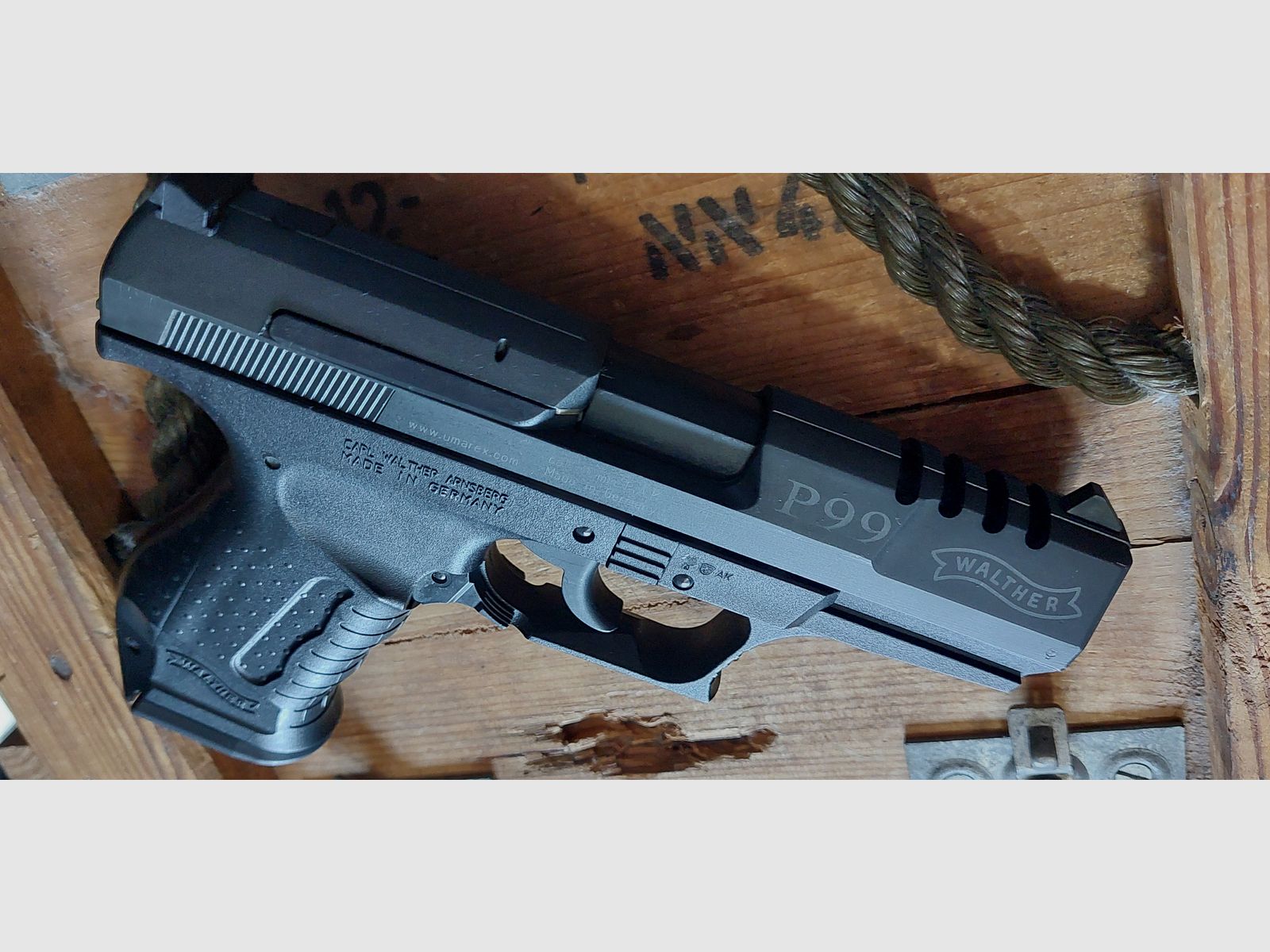 Walther P99 "Commando" 9 mm (PTB 762) blank gun no Reck Glock HW94 Colt