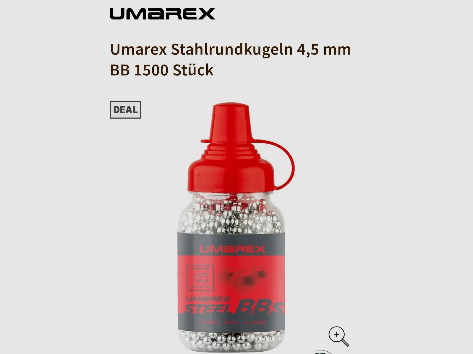 Umarex  Stahlrundkugeln  4,5 mm BB 1500 Stück  Neu !