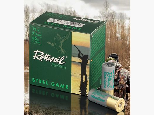 Rottweil 2316918 Steel Game 12/70 32g 2.6mm 25 pcs. Non-toxic shot cartridge