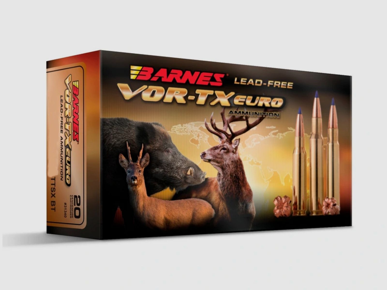 Barnes 31331 .30-06 Sprg. Vor-TX TTSX 10,90g 168grs. Bleifrei Langwaffenmunition
