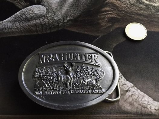 USA Belt Buckle, Gürtelschnalle, National Rifle Association, NRA, Hunter