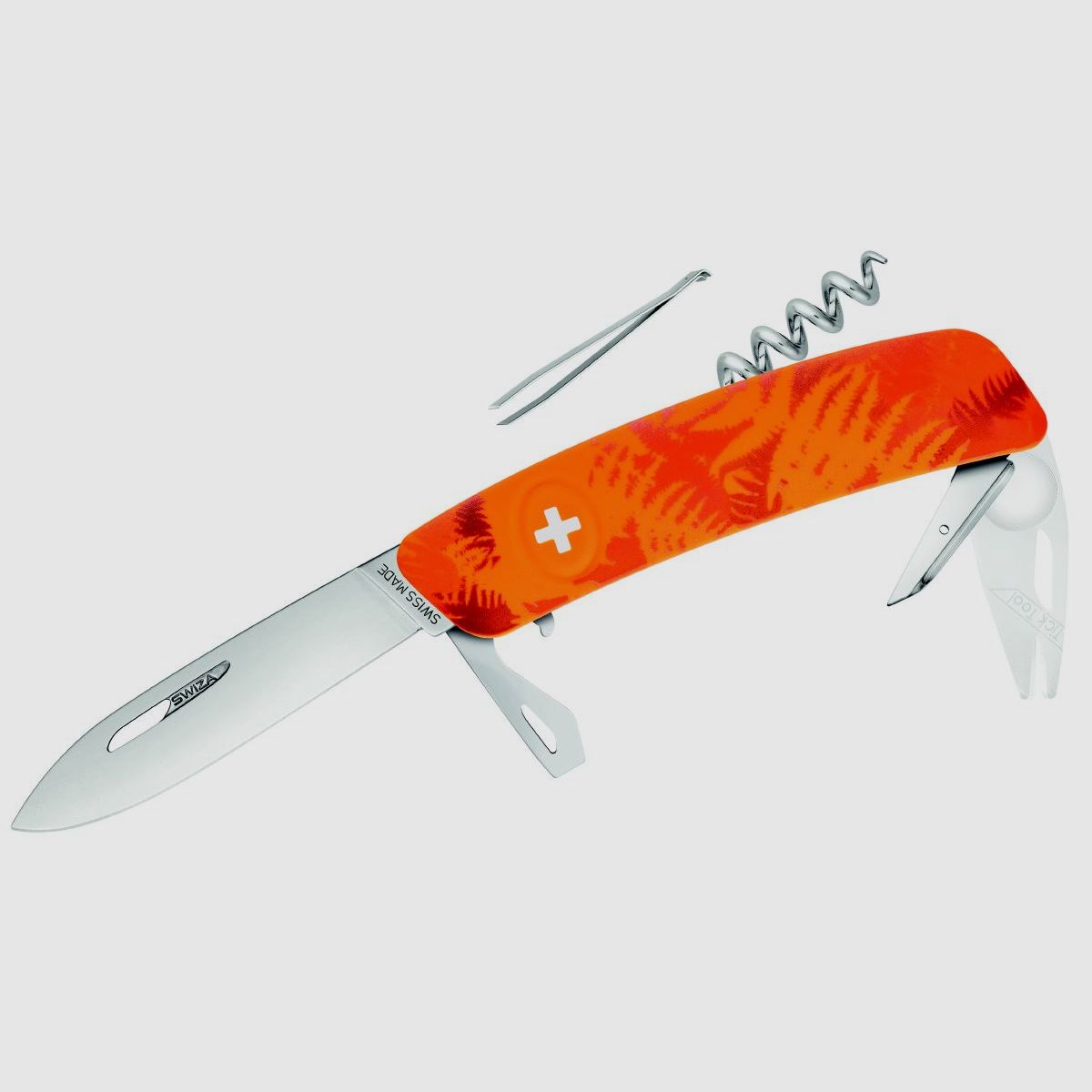 Swiza Klappmesser TT03 Filix Orange  Klingenlänge: 7,5cm - Stahl 440 Klingensperre