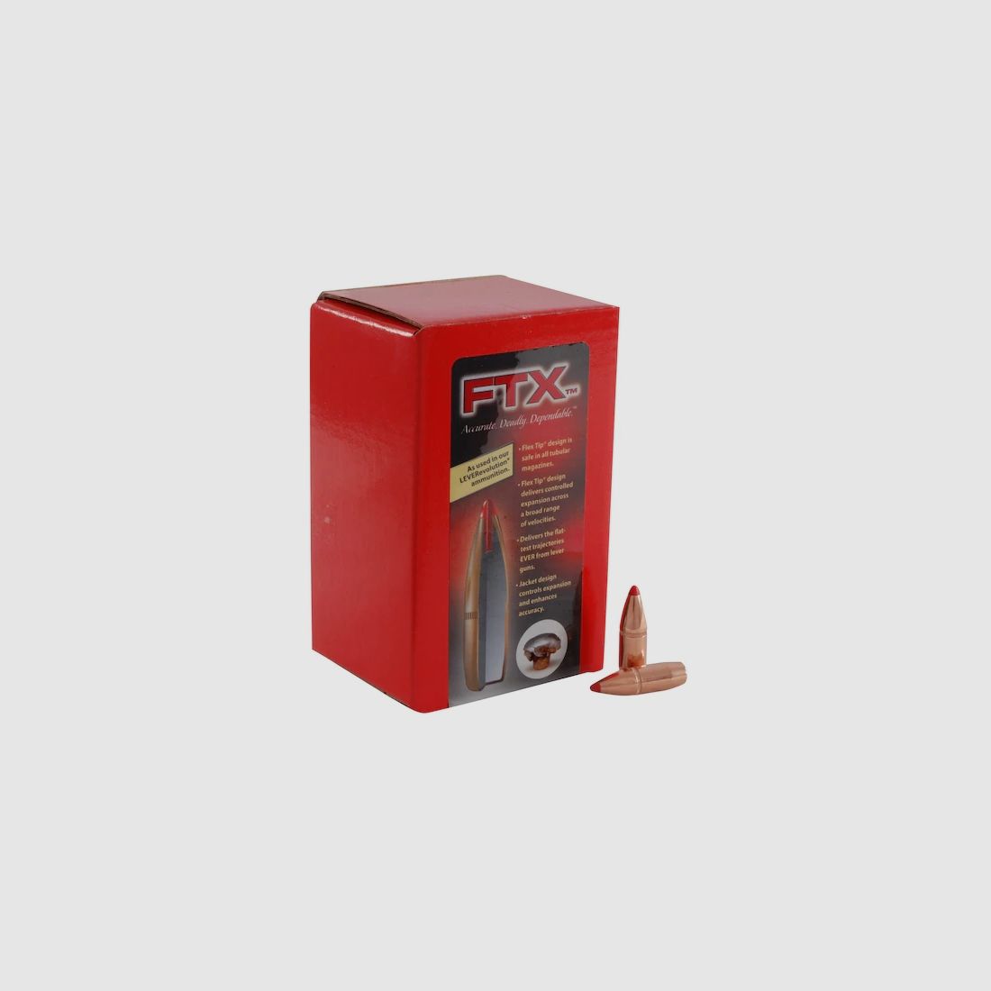 Hornady kogel .30/.308 (.30-30) FTX 160GR 100 stuks