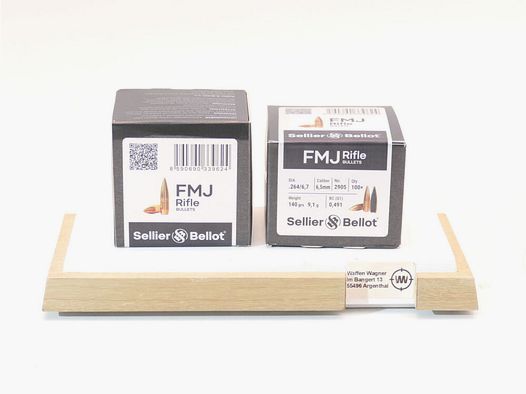 Sellier&Bellot Geschosse VlmBT 140grs à100 .264 (6,5mm)