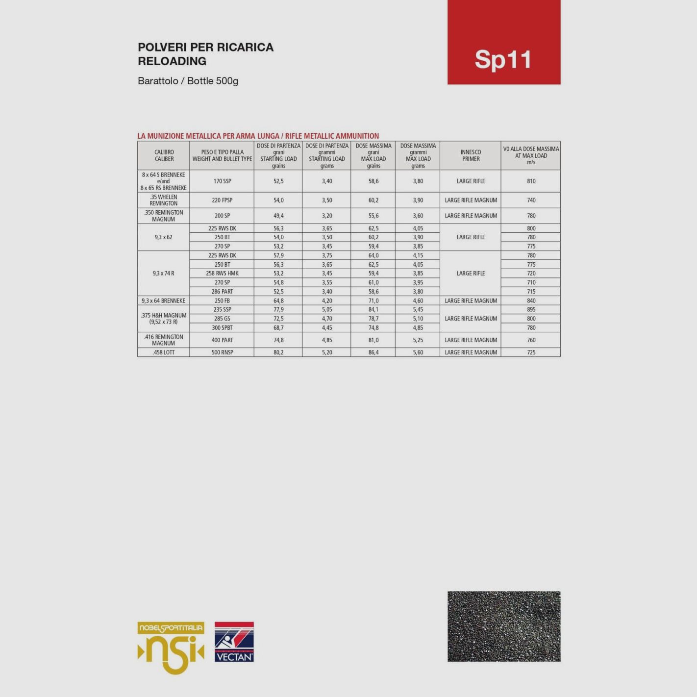 Nobel Sport Vectan SP11 0,5 Kg, zdjęcie 5 z 5
