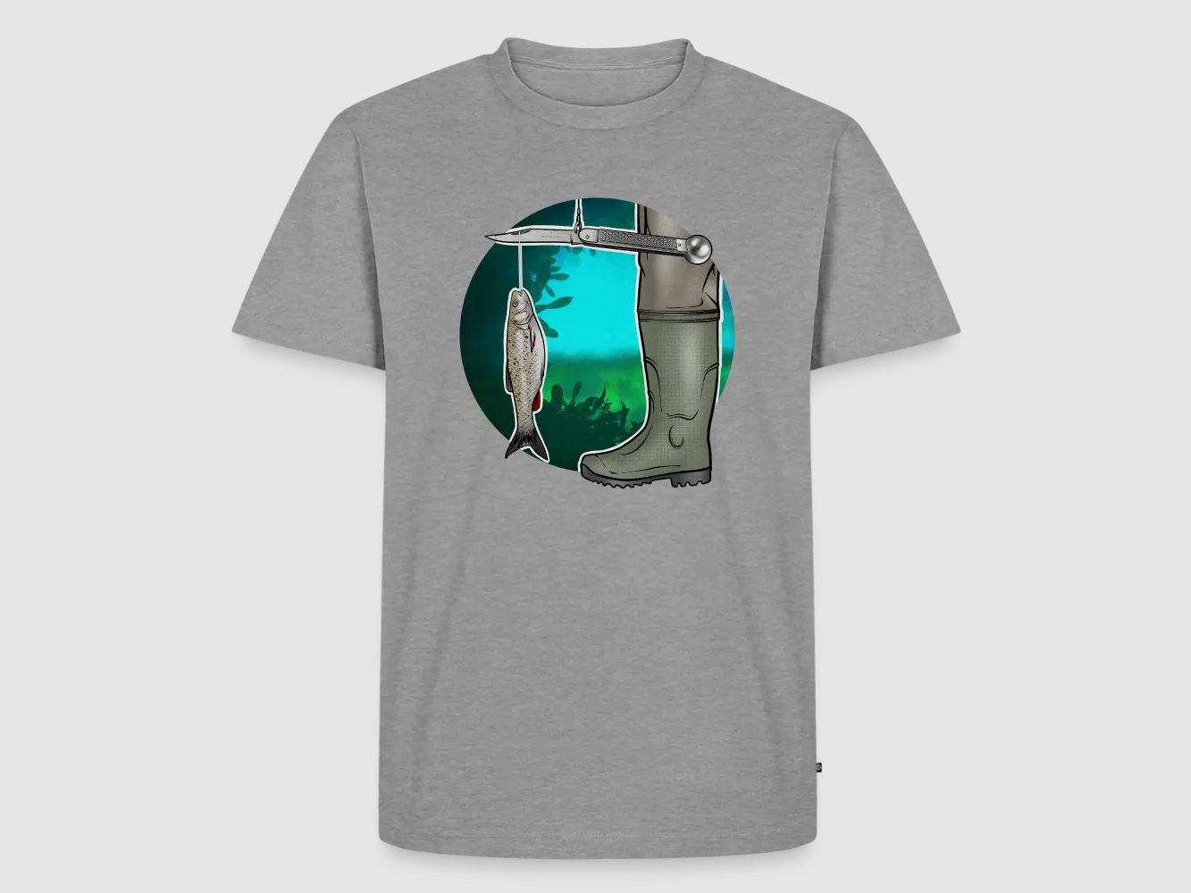 PUMA Men´s Premium T-Shirt „Waagemesser – Petri Heil"