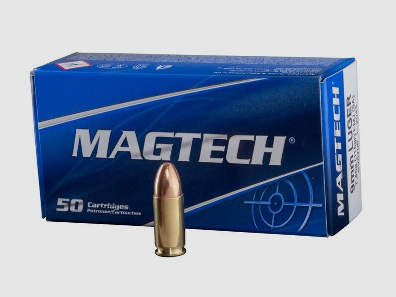 Magtech 9mm Para 8,0g FMJ – 50 Schuss