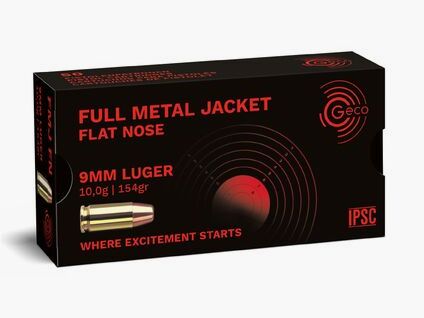 GECO 9 mm Luger Full Metal Jacket Flat Nose 10,0g/154gr