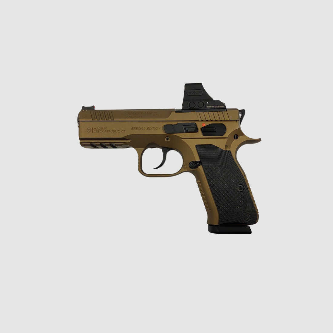 Pistolet CZ Shadow 2 Compact OR + Holosun HE508T-RD X2 cal. 9x19, image 1 sur 3