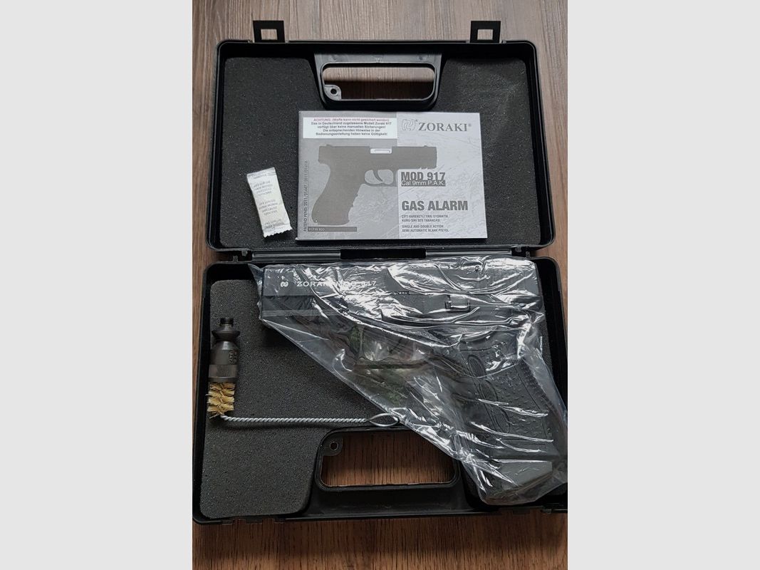 Zoraki 917 seltene Schwarz Chrom Variante PTB 947