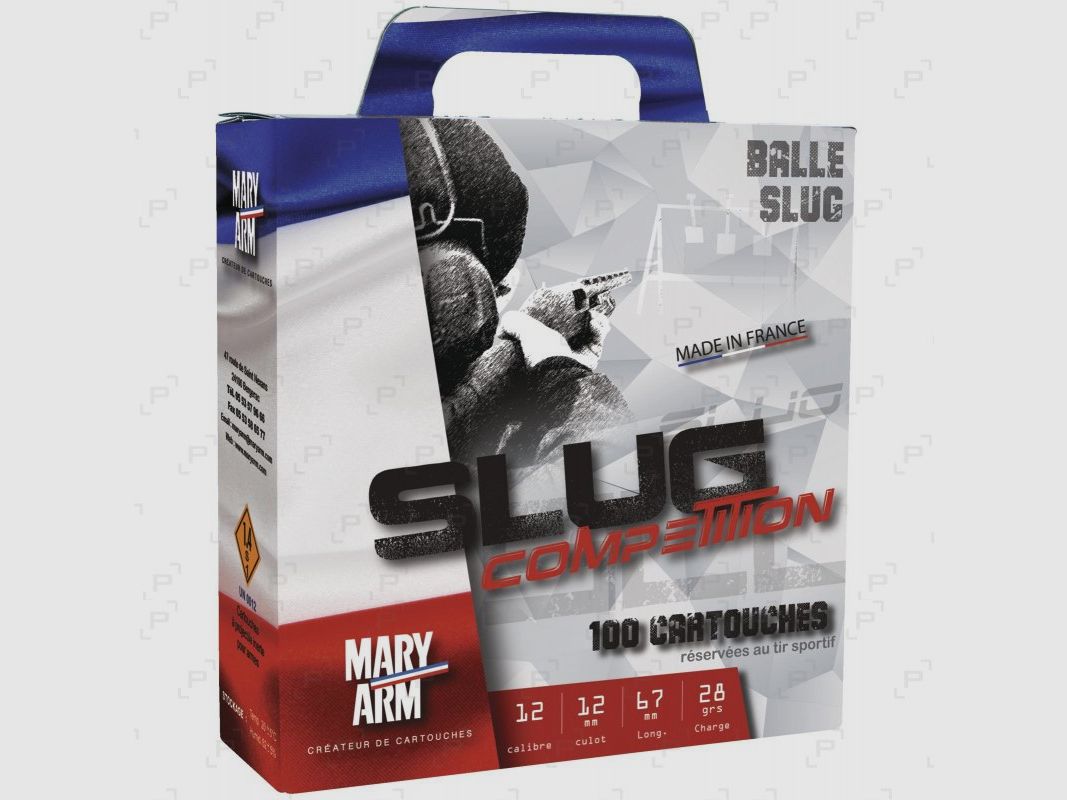 Cartuchos deportivos a bala MARY ARM CAL 12/67 - SLUG COMPETICIÓN