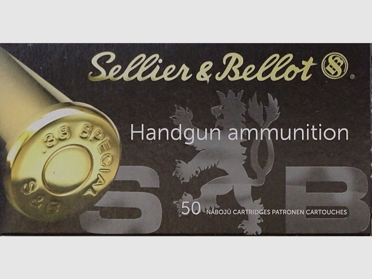 Sellier & Bellot .38 Special Wad. Cut. 148grs - 50 cartouches