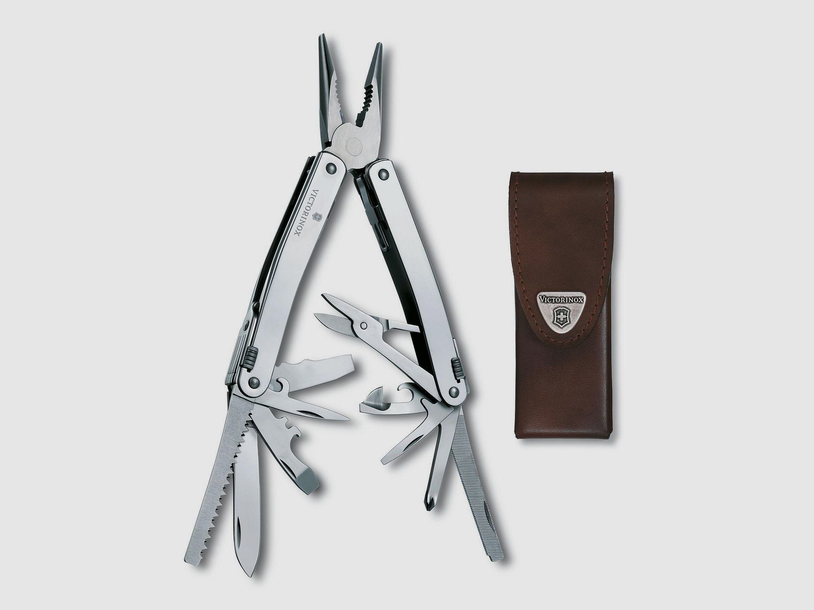 Victorinox Swisstool Spirit X inkl. Leder-Gürteletui