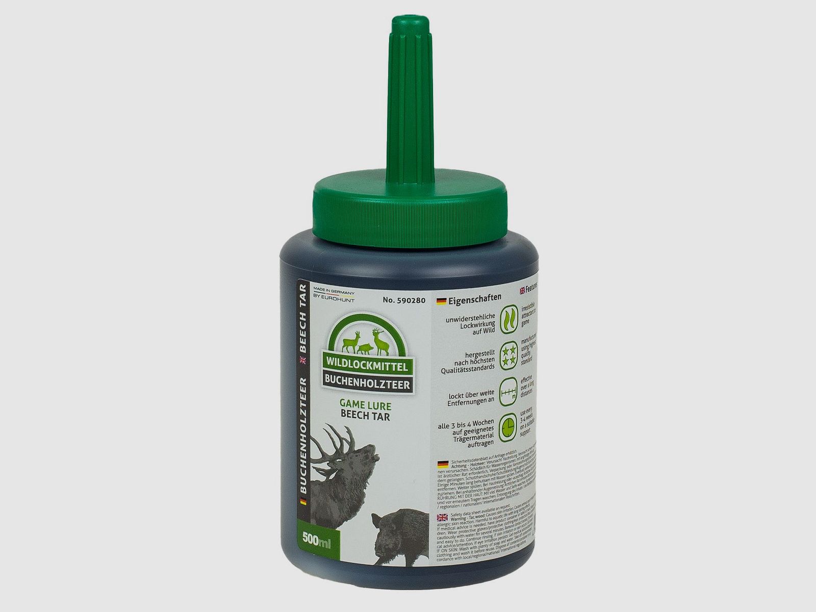 Eurohunt Buchenholzteer 500ml mit Pinsel