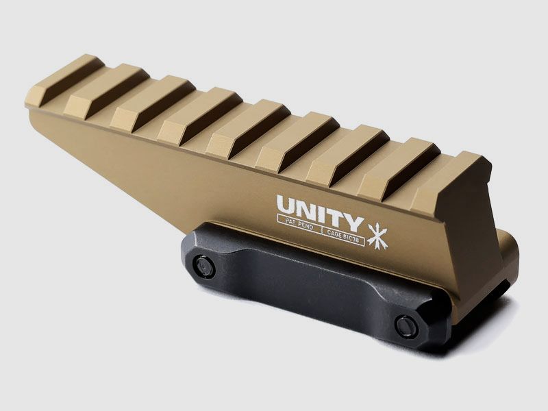 UNITY Tactical ABSOLUTE Optic Riser Mount, 23mm Nero