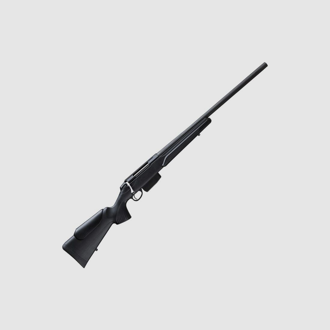 Details Tikka T3X Varmint modulaire kolf De nieuwe modulaire synthetische kolf, verwisselbaar met pistoolgreep, nauwkeurigheid en precisie