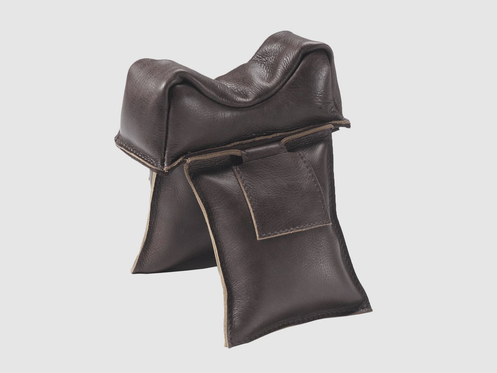 Armchair rifle rest genuine leather