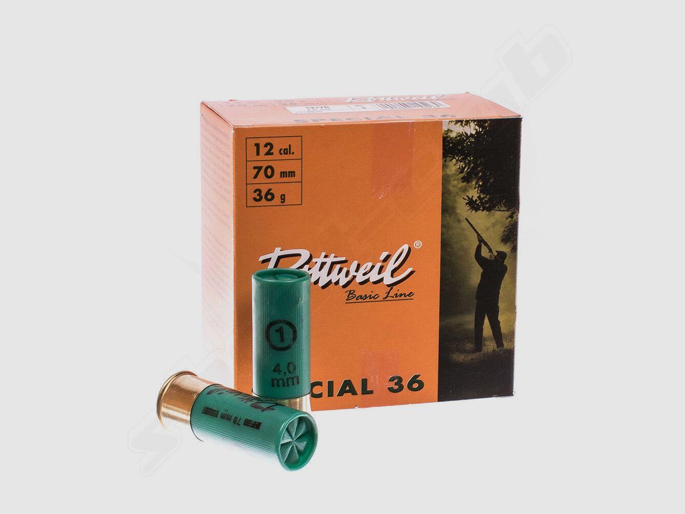 Rottweil hunting shotgun cartridge Rottweil special 36 12/70 4.0 mm