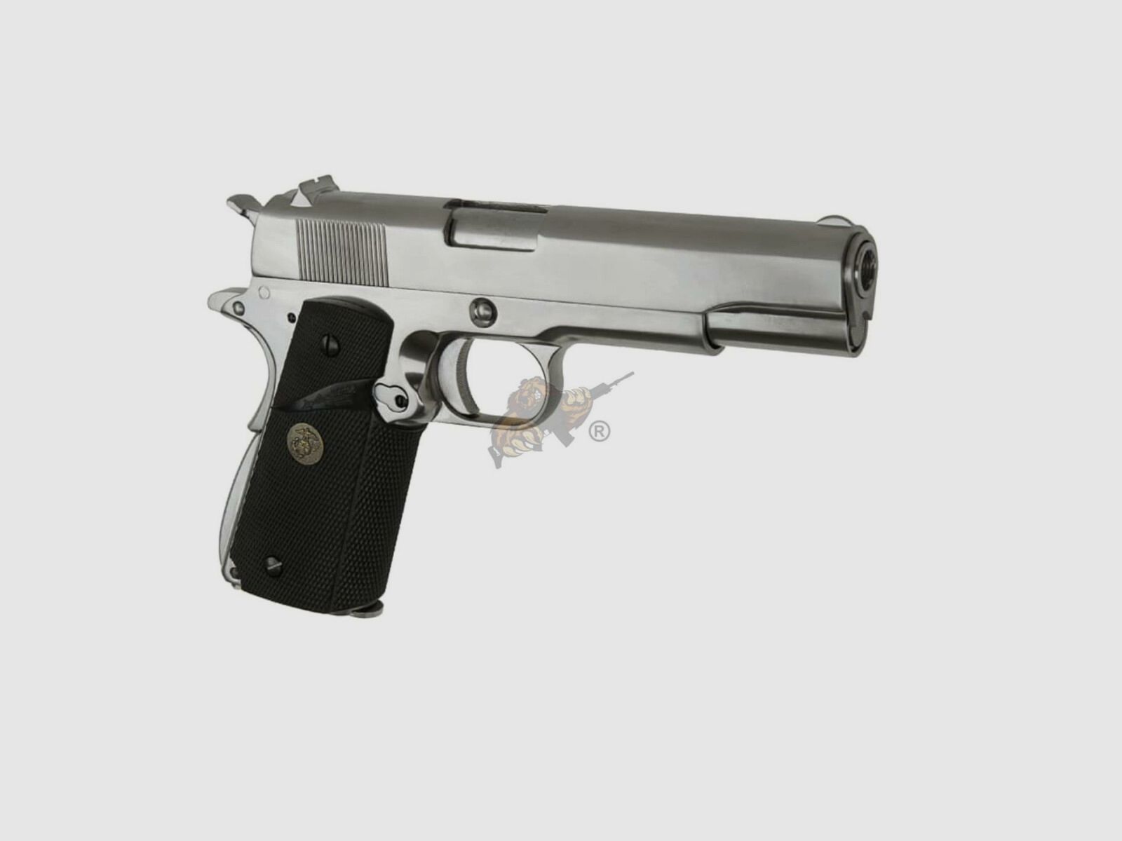 M1911 MEU Full Metal, GBB Silber -F-