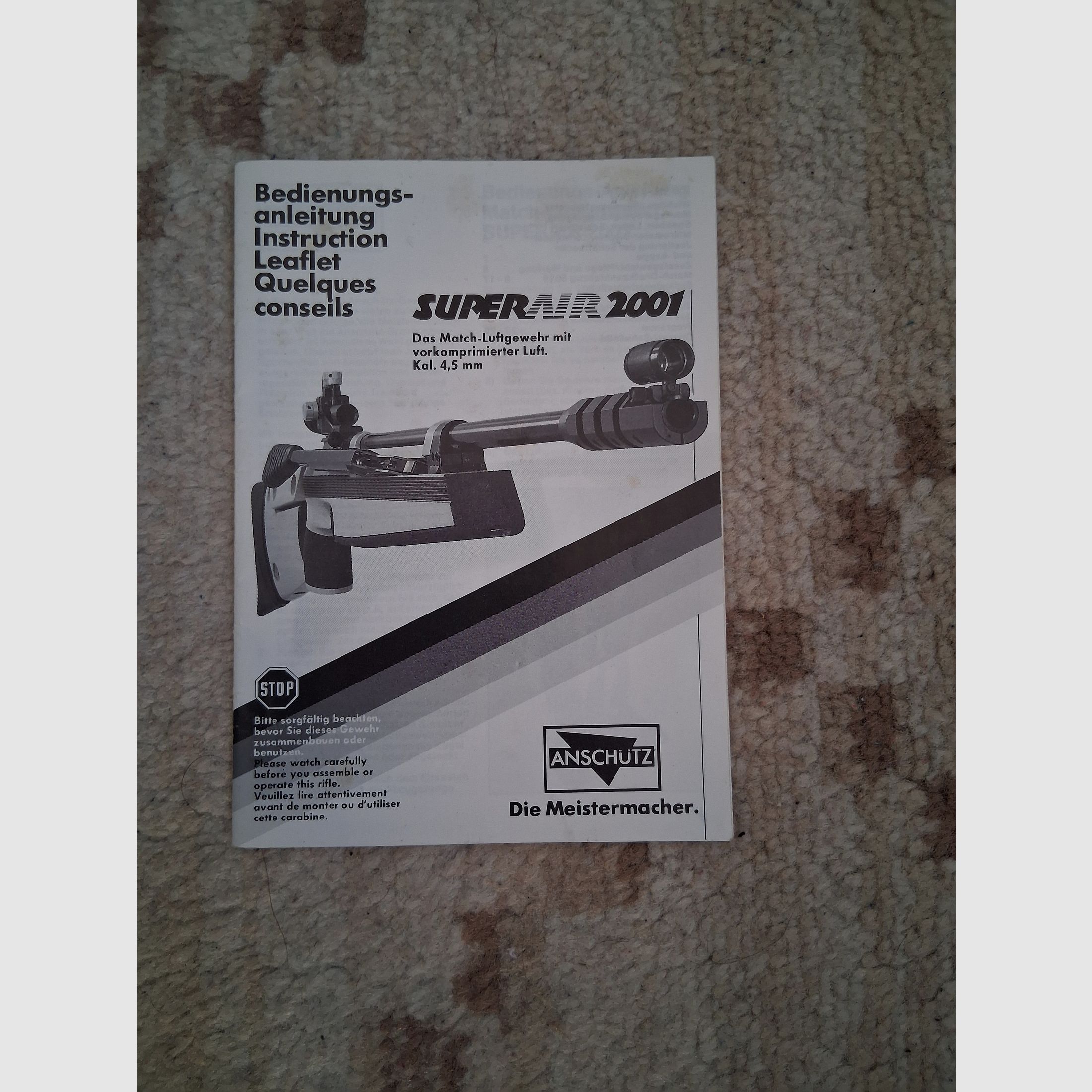 Anschütz Super Air 2001 Match Luftgewehr