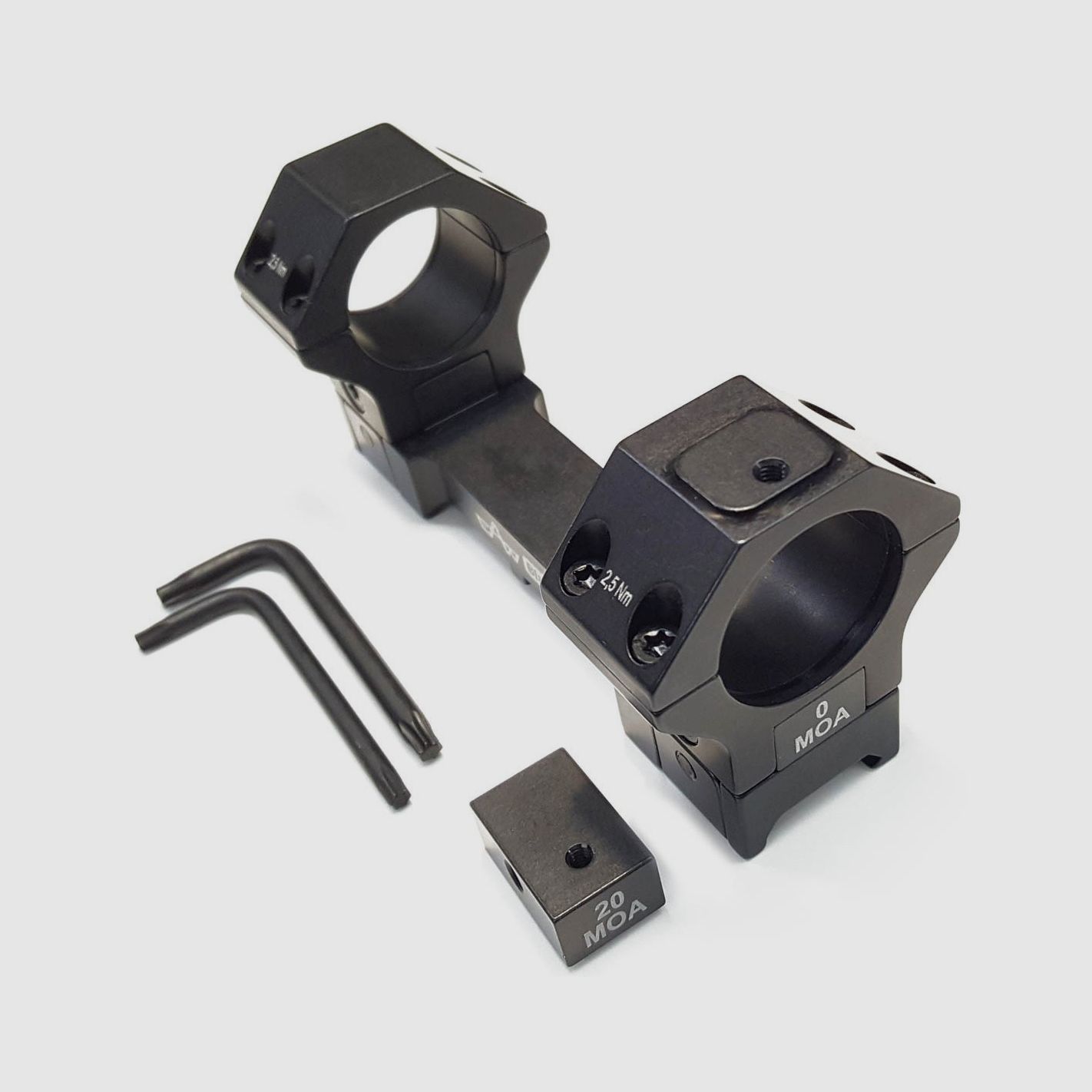 APEL Taktische Black-line 20 MOA Montage für Picatinny – 34mm. hoch BH23, Bild 1 von 3