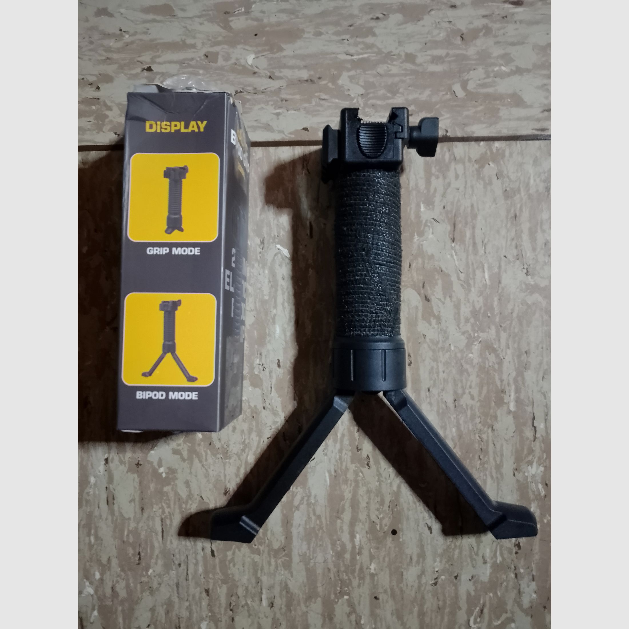Poignée avant tactique Bipod Griff Zweibein Vordergriff Noir picatinny 20mm