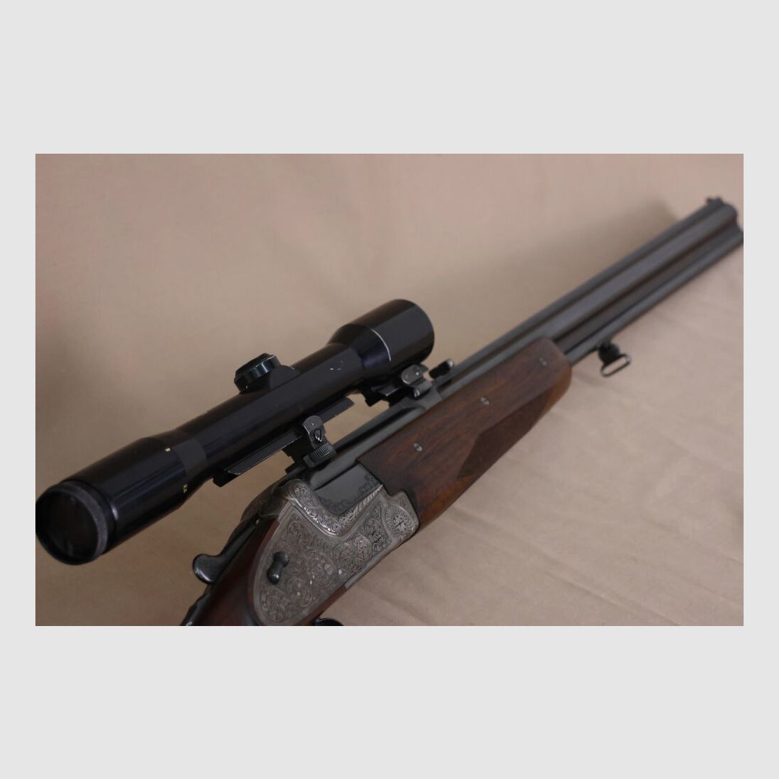 Rifle Merkel de dos a dos con cerraduras laterales // culata zurda // BBF -