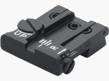 LPA TPU75CZ07 mirino micrometrico regolabile per CZ 75 (vecchia versione) – Immagine di mira nera