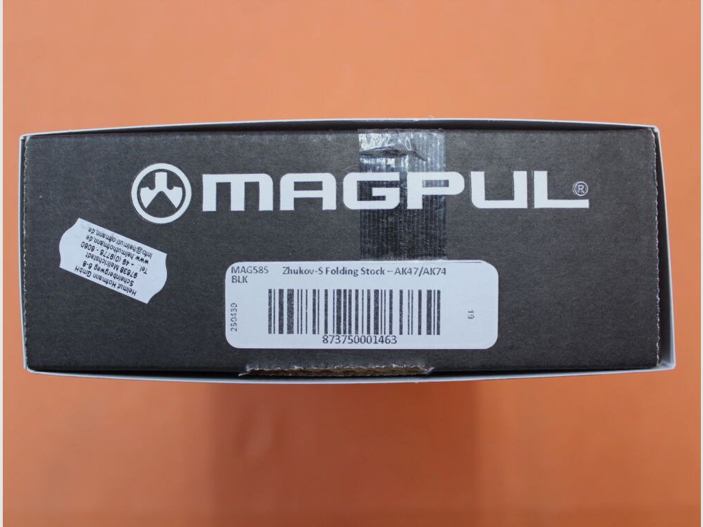 Magpul Kalashnikov AKM: Culata Zhukov-S Magpul (MAG585-BLK) Polímero Negro con soporte lateral plegable