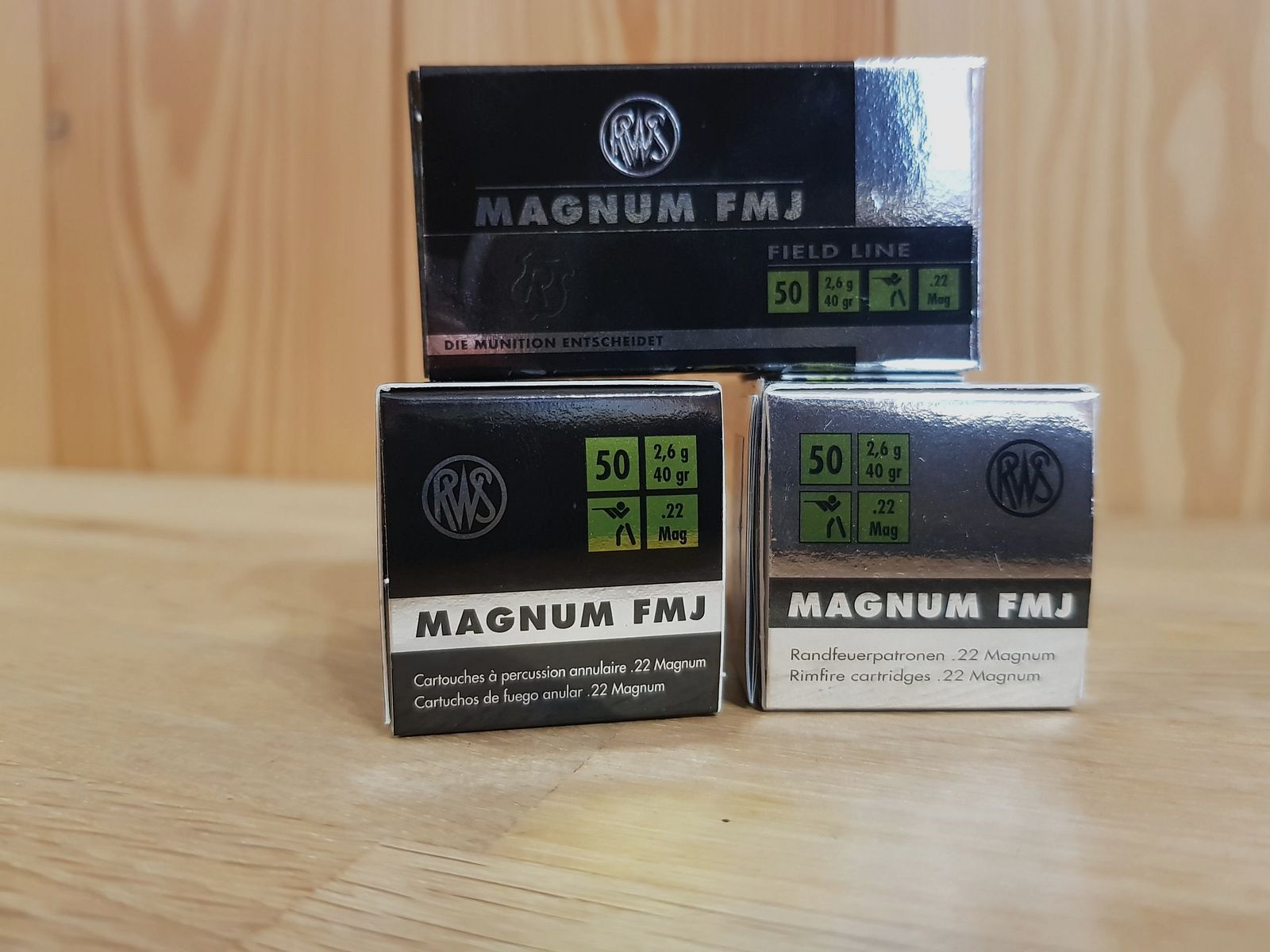 RWS MUNITION Kal. 22 MAG. FMJ 40 GR