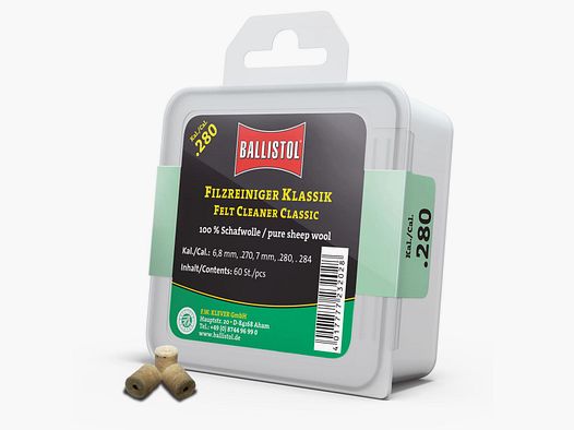 Ballistol Felt Cleaner Classic / 60 pcs. / Cal. .280