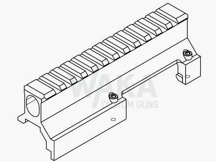 B&T mounting rail NAR mid-range mount for HK MP5/HK33/HK53/G3/SP5
