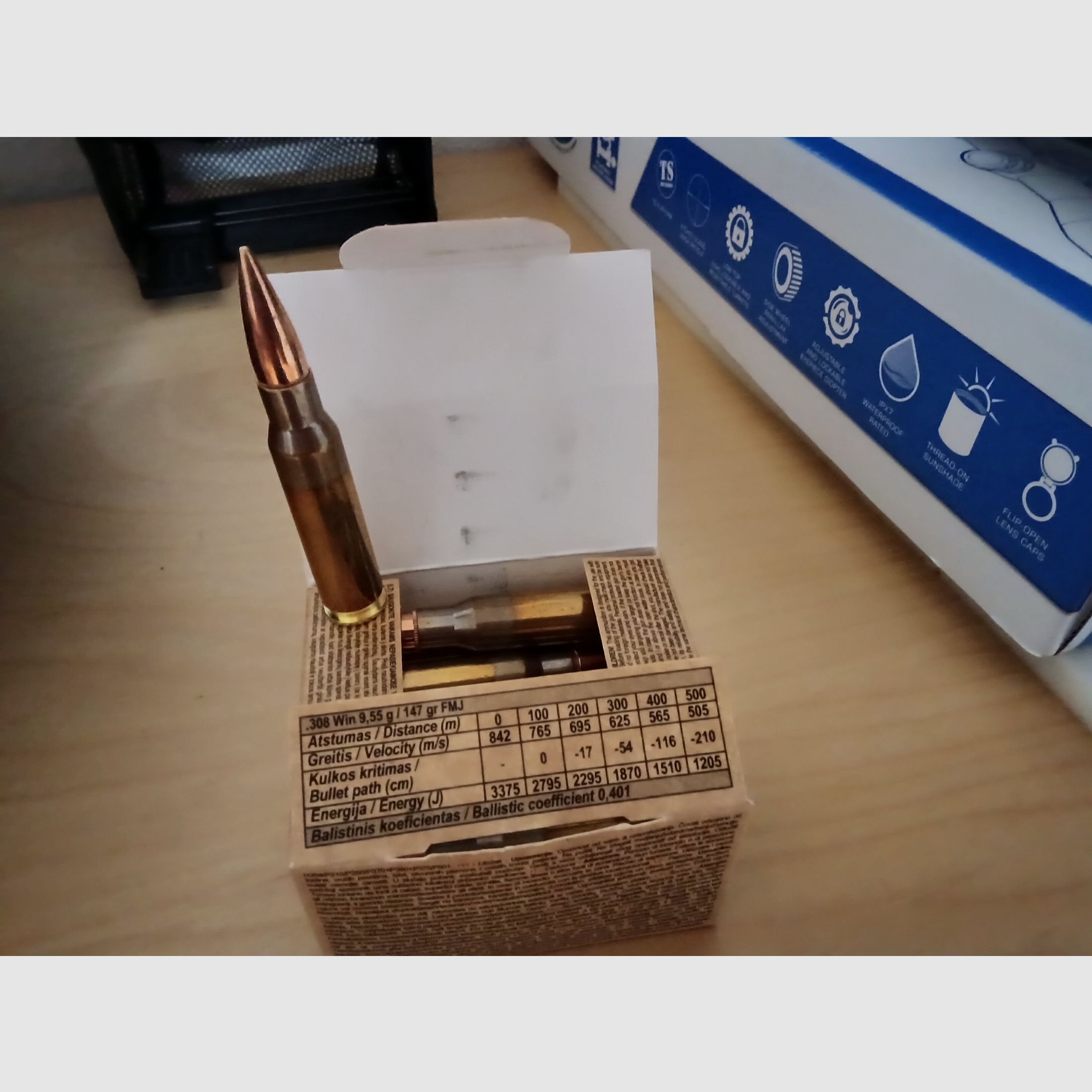 GGG .308Win 147 grs FMJ 32 x 20 pz., totale 640 pz.