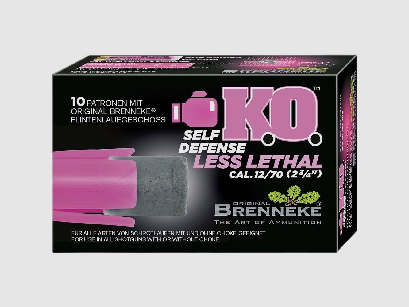 12/70 KO Auto-défense 9,1g/140grs.