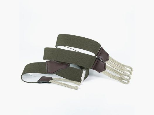 Khaki szelki z plecionymi nogami, regulowane do 120 cm