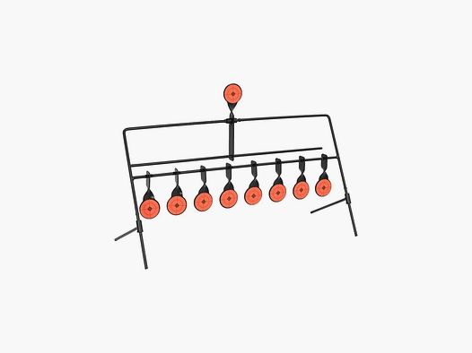 Cible Plinking 8 Gongs