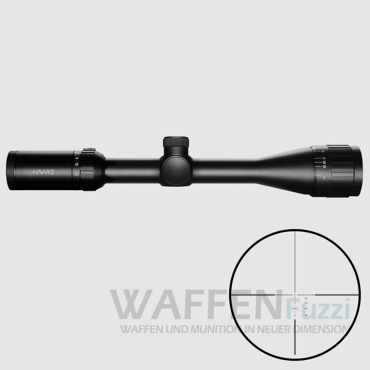 Hawke Vantage IR 4-12×40AO RIMFIRE .22 WMR Réticule Rouge / Vert
