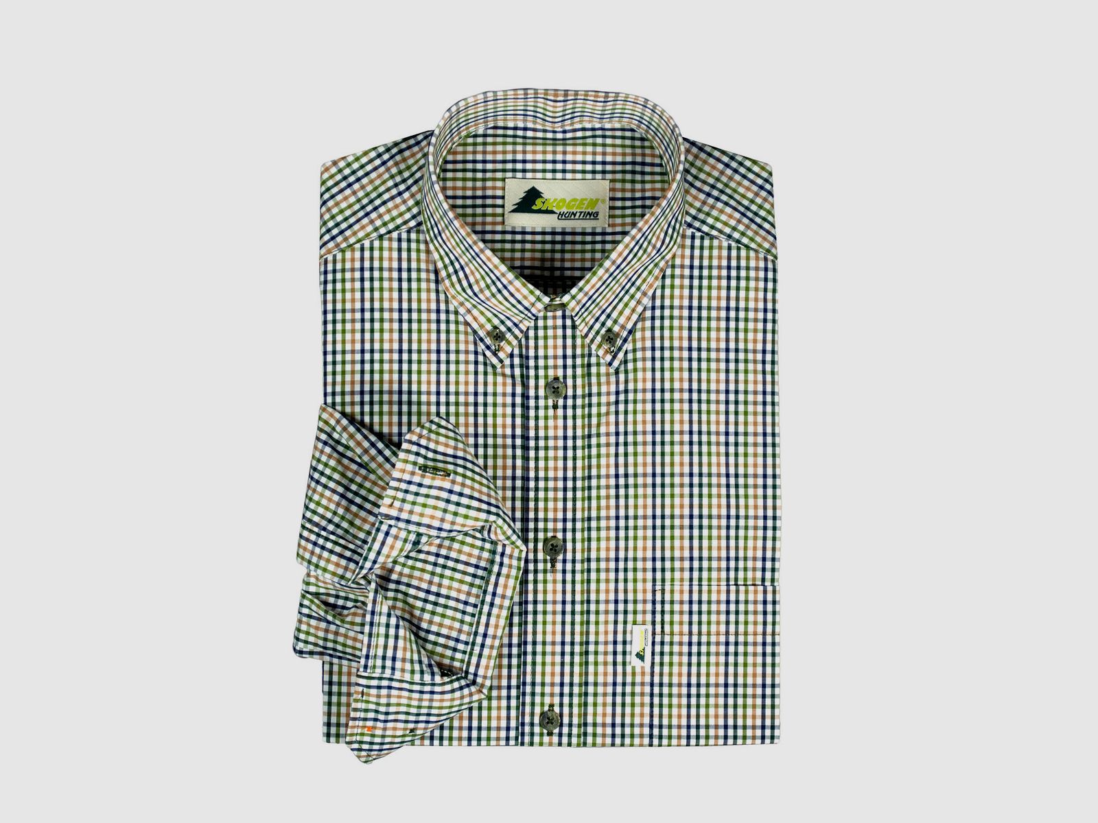 Skogen Hemd Button Down Natur / Bunt