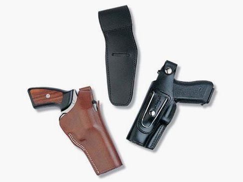 SICKINGER Holster (Leder) f. Walther PK380 62302  -G-Man schwarz