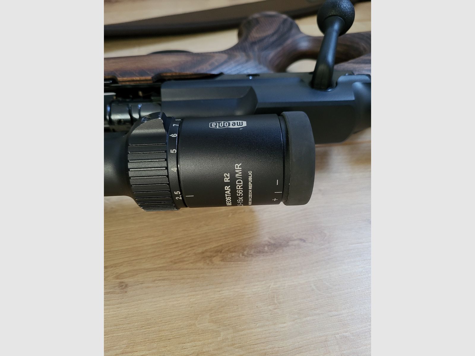 Mauser M25 Max Rechte lijn herhaler met Meopta meostar 2,5-15
