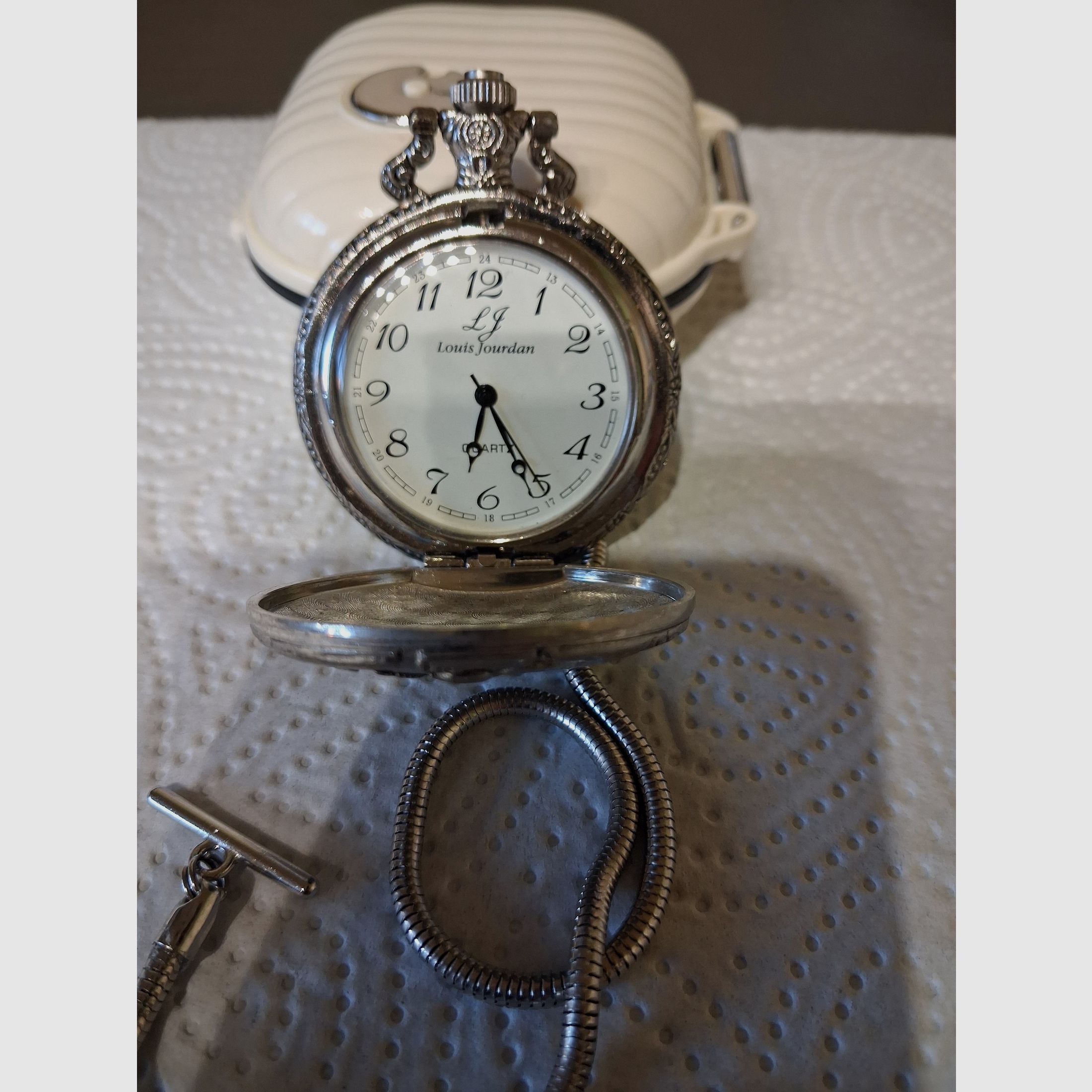 Orologio da tasca con motivo di caccia